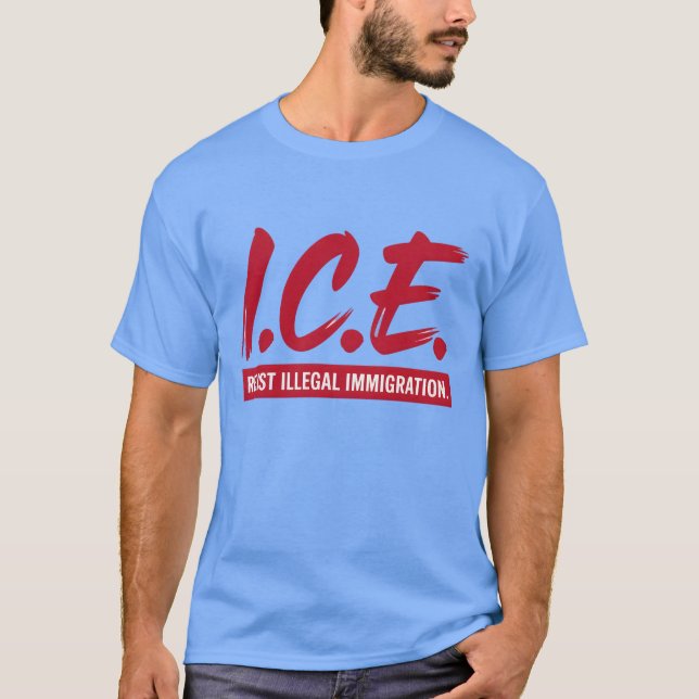 OBEHÖRIG OLAGLIG INVANDRING T SHIRT (Framsida)