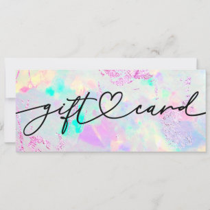 obehöriga gåvcertifikat för faux iridescent