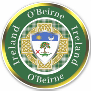 O'Beirne Shield & Celtic Kor Personlig Klistermärken