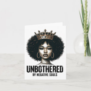 Obekymrad Sy Black Queen African American Dam Kort