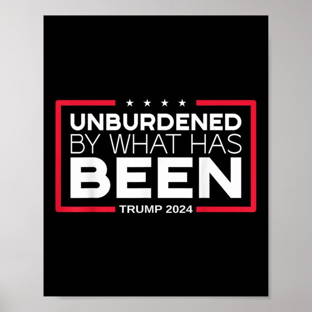 Obelastad av det som har hänt - Trump 2024 Poster (Framsidan)