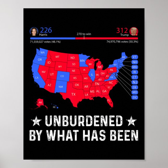 Obelastad av det som har varit ett trumpval i Kart Poster (Framsidan)