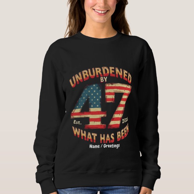 Obelastad av vad som har varit Est 2025 Roligt Tru T Shirt (Framsida)