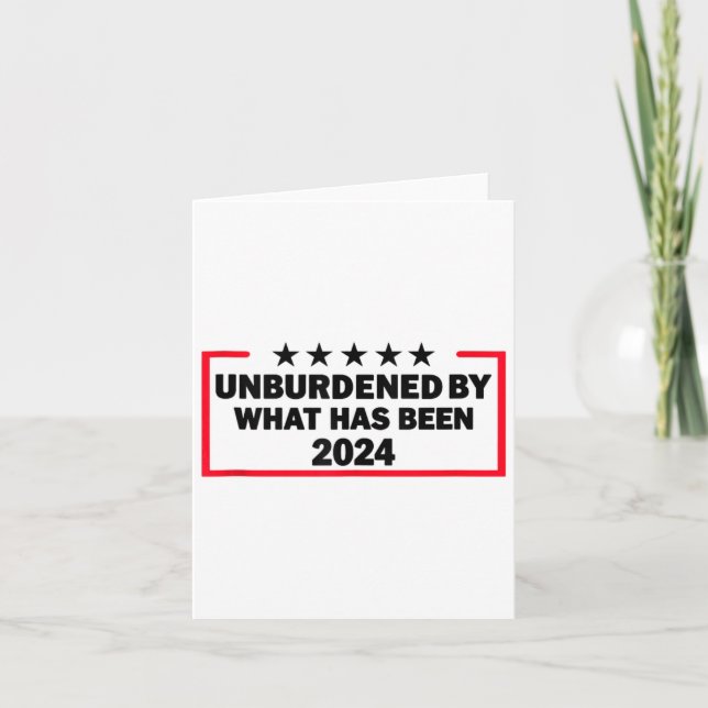 Obelastad av vad som har varit Trump seger 2024 Ta Kort (Framsida)