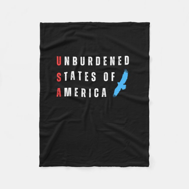 Obelastat Stater i Förenta staterna Fleecefilt (Framsidan)