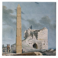 Obelisk av Cleopatra (w/c på papper)