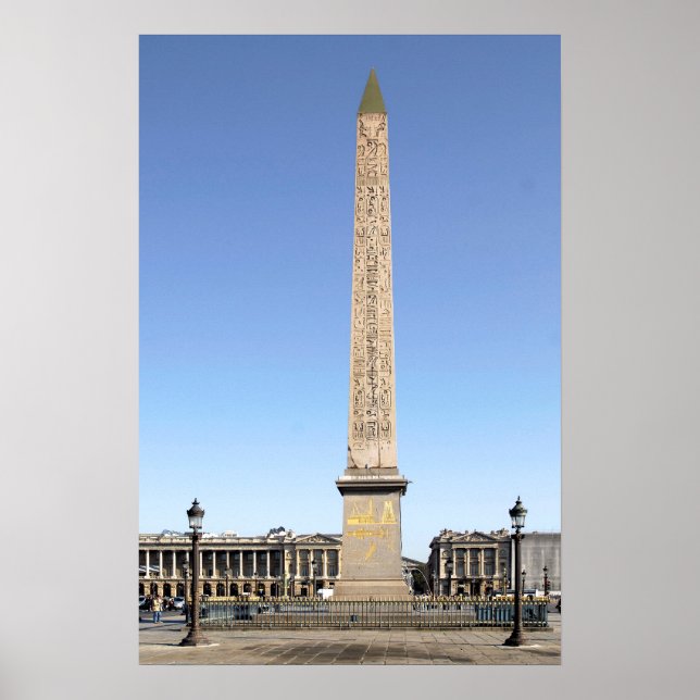 Obelisk i Paris Poster (Framsidan)