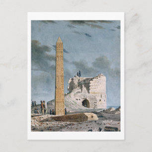 Obelisk of Cleopatra (w/c on papper) Vykort