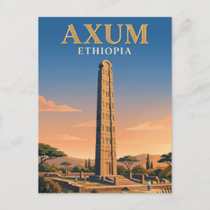 Obelisken i Axum Etiopien Vykort