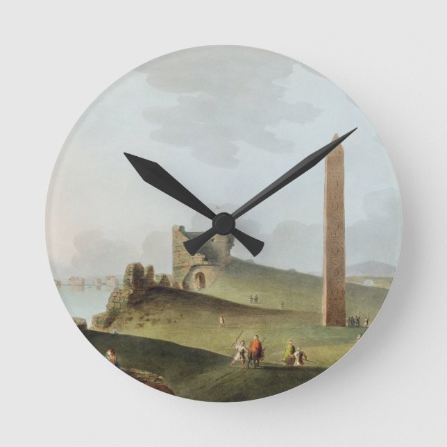 Obelisks in Alexandria, Cleopatras Nee Rund Klocka (Framsida)