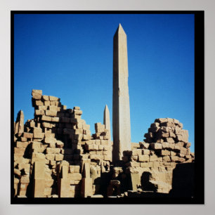 Obelisksna av Tuthmosis mig och Hatshepsut Poster
