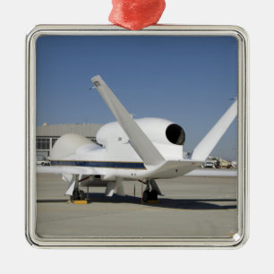 Obemannade luftfartyg från Global Hawk Julgransprydnad Metall