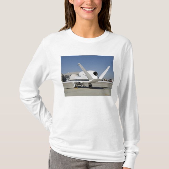 Obemannade luftfartyg från Global Hawk T Shirt (Framsida)