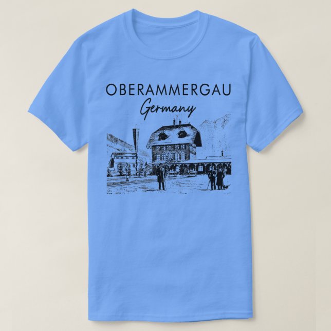 Oberammergau Tyskland Traveling Oberammergau Trave T Shirt (Design framsida)
