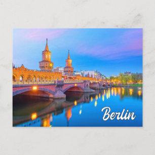 Oberbaum Bridge, Berlin, Tyskland Vykort