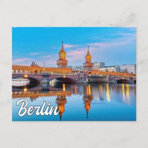 Oberbaum Bridge, Berlin, Tyskland Vykort
