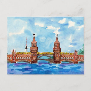 Oberbaum Bridge Berlin Vykort