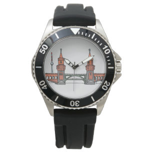 Oberbaum överbryggar i Berlin Armbandsur