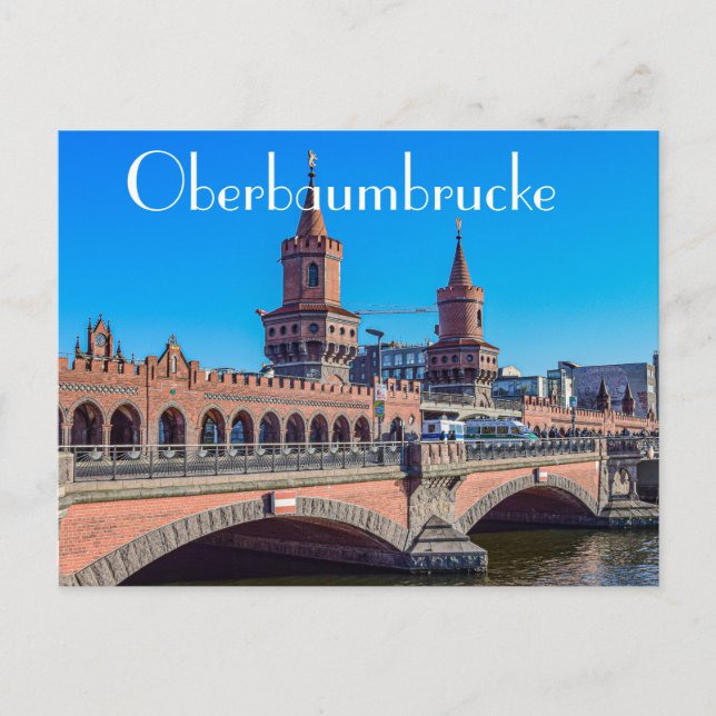 Oberbaumbrücke Tyskland Vykort (Framsida)