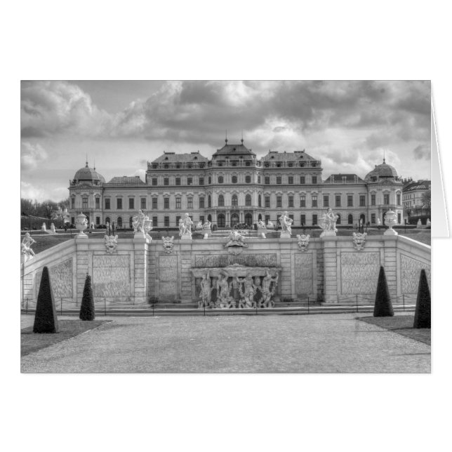 Oberes Belvedere Hälsningskort (Framsidan Horizontal)