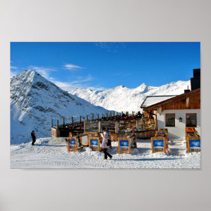Obergurgl Hochgurgl Tirol Österrikes Alpernor Öste Poster