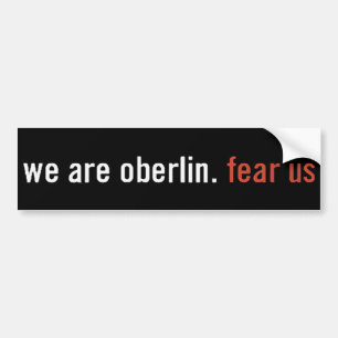 Oberlin: frukta oss bildekalet bildekal
