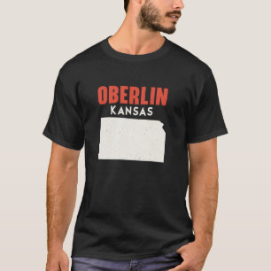 Oberlin Kansas USA State America Travel Kansan T Shirt