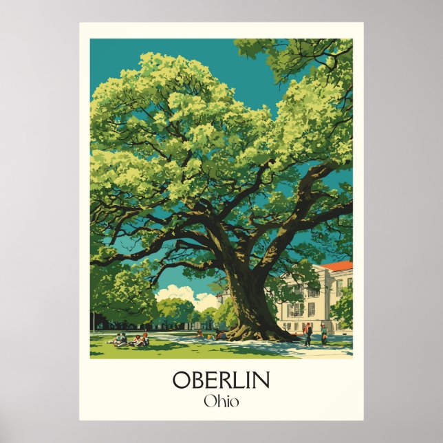 Oberlin Ohio College Town Progressive Community Poster (Framsidan)