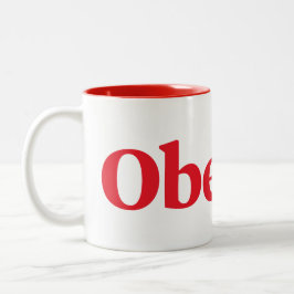 Oberlin Two-Tone Coffee Mugg