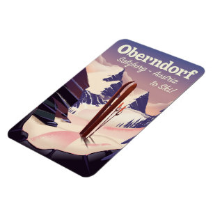 Oberndorf, Salzburg, Österrike, skidposter Magnet