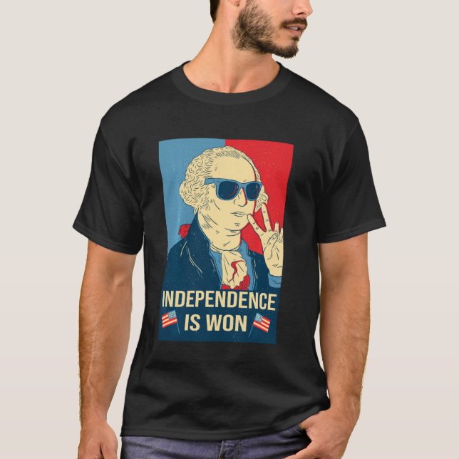 Oberoende är Won George Washington Independence T Shirt (Framsida)