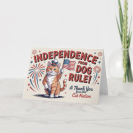 Oberoende av Hund! - Kattnationer Tack Kort