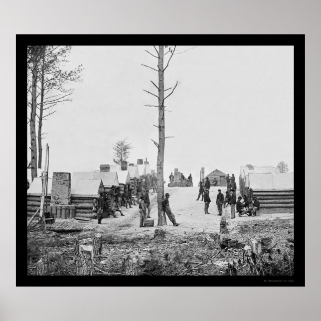 Oberoende Cavalry Company in Oneida, NY 1865 Poster (Framsidan)