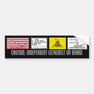Oberoende extremist bildekal