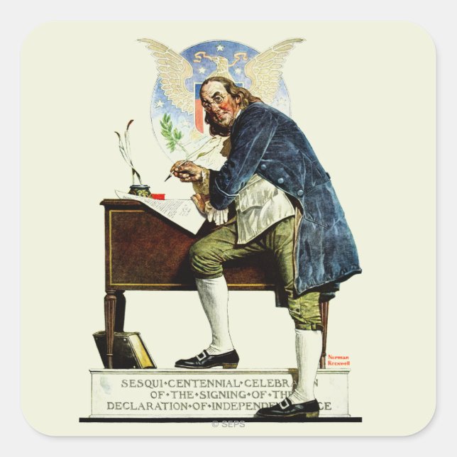 Oberoende Fyrkantigt Klistermärke (Framsida)