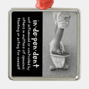 Oberoende i Longboard Julgransprydnad Metall