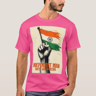 Oberoende India United och Unyielding T Shirt