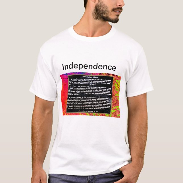 Oberoende jGibney Zazzle Herr Basic T-Shirt l (Framsida)