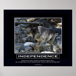 OBEROENDE Motiverande Poster