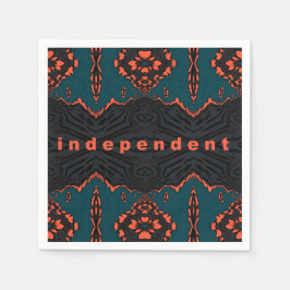 Oberoende och stolt pappersservett