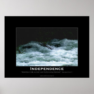 OBEROENDE Poster av Motiverande flodmynningar