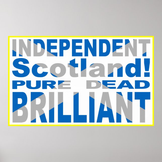 Oberoende Scotland Pure, Dead, Brilliant Poster (Framsidan)