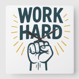 Oberoende strävan efter storhet fyrkantig klocka