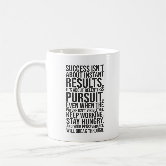 Oberoende strävan - Framgång och motivation Kaffemugg (Vänster)