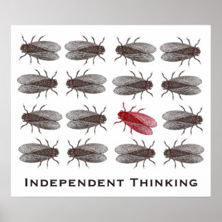 Oberoende Thinking Poster för ett Kreativ Office