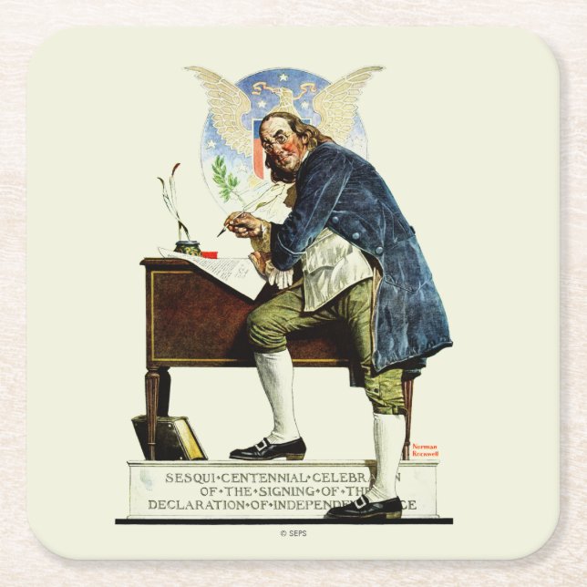 Oberoende Underlägg Papper Kvadrat (Framsidan)