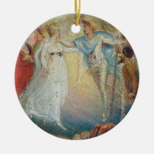 Oberon och Titania från 'Midsummernatts dröm Julgransprydnad Keramik