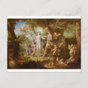 Oberon och Titania Vykort