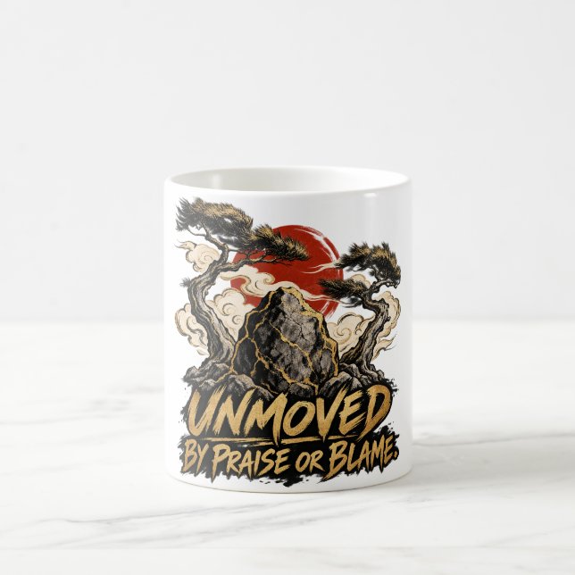 Oberörd av Lov eller Klander Dhammapada Kaffemugg (Center)