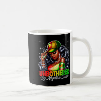 Oberörd av negativa själar Svart kvinna Svart hans Kaffemugg